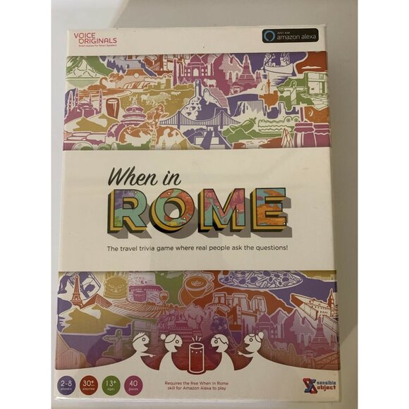 New Voice Originals - When in Rome Travel Trivia Game Powered by Alexa‎ 13+ NWT - Picture 3 of 6